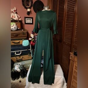 Vintage 70’s Emerald Green Jumpsuit